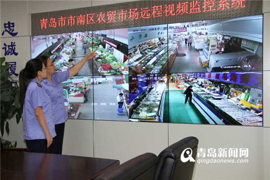 山东青岛市农贸市场安装远程视频监控 